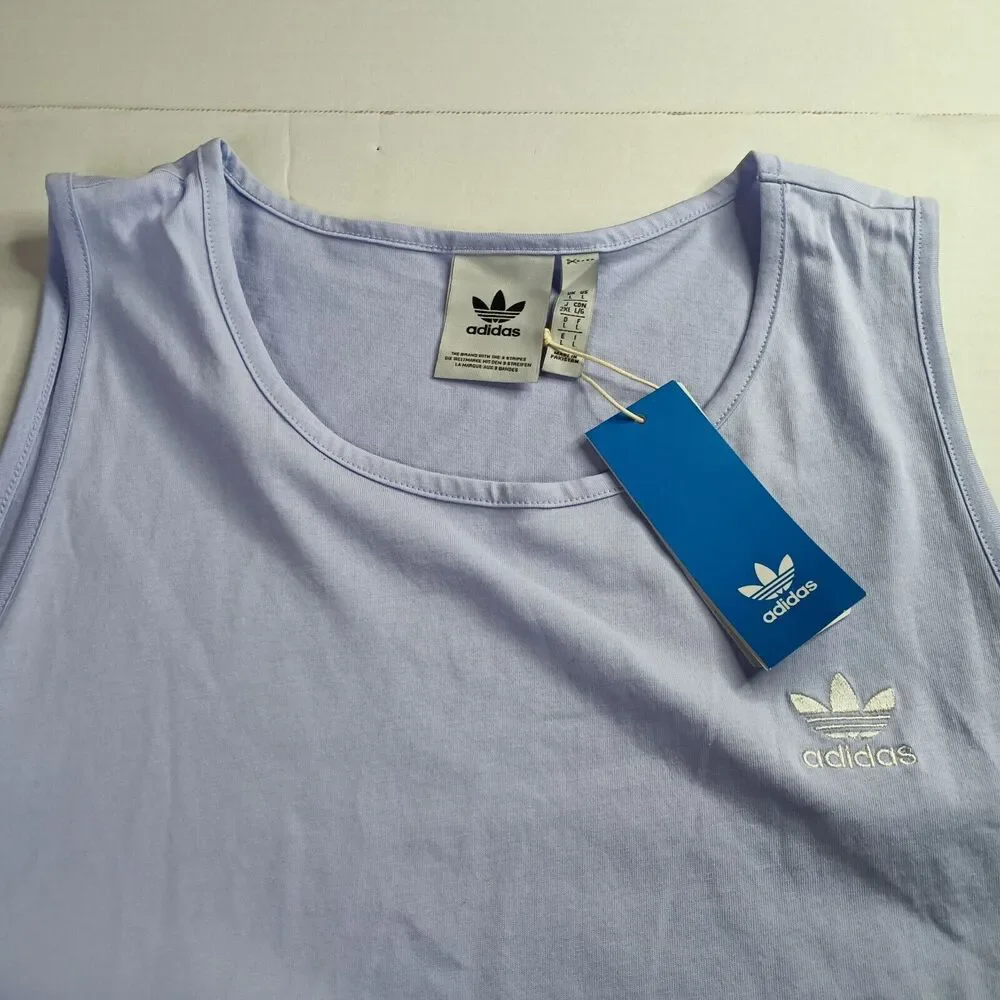 Adidas Originals Essentials Tank Top‎ Men’s L Purple Athletic Sleeveless Shirt